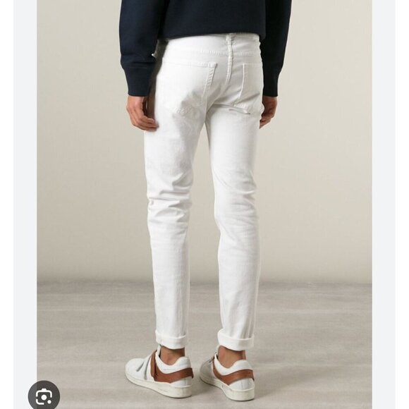 Acne Studio Men Ace slim jeans, White, Size 32/32 K40 - Picture 2 of 9